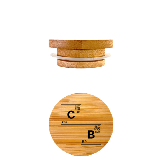 Glencairn® Bamboo & Silicone Topper